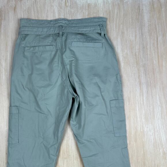 Sam Edelman Seafoam Utility Trouser Belted Coastal High Rise Casual Pants 29 - Picture 14 of 14